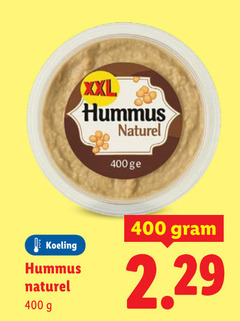  400 xxl hummus naturel ge koeling 