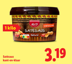  satesaus 1 kilo l xl xxl kania naturel kant klaar 