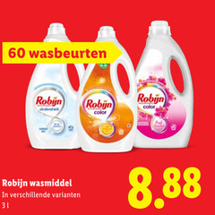  robijn wasmiddel 31 60 wasbeurten wit color langer punk 