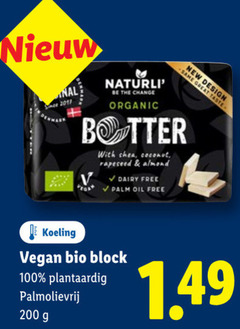  100 200 2017 new at taste since be change organic botter with coconut almond free palm oil koeling bio plantaardig 