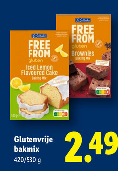  bakmix glutenvrijassortiment free from gluten iced lemon flavoured cake baking mix belbake brownies glutenvrije 