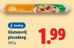  pizzadeeg 260 free from pizza dough koeling glutenvrij 