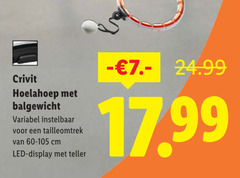  hoepel crivit hoelahoep variabel instelbaar cm led display teller 