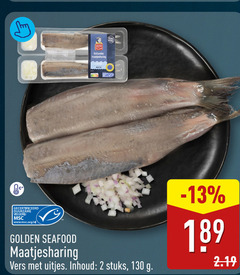  2 hollandse maatjesharing gecertificeerd duurzame visserij www.msc.org nl golden seafood vers uitjes inhoud stuks 
