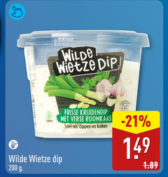  4 24 200 wilde dip glutenvrij frisse verse roomkaas smeren dippen koken 