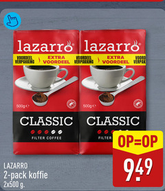  lazarro koffie 2 voordeel classic filter coffee pack 