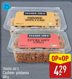  cashewnoten 400 ge trader honing mosterd cashew pindamix hot chili 