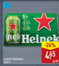  heineken blikjes bier 6 100 b130 honneur orig pack ml draagt duurzame teelt groene energie nek malt lage l 