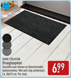  home creation droogloopmat binnen beschermde anti slip achterkant ca. cm stuk 