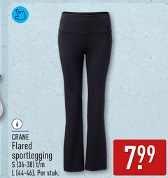  dameslegging crane flared sportlegging l stuk 
