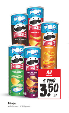  pringles chips 2 scan pop play hot spicy original paprika sour cream onion texas bbq sauce bussen 