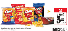  chio chips zoutjes 2 3 18 60 oven paprika flavour less baked fried som bar origin kunstmatige smaakversterkers sans artificiels kleurstoffen colorants sea salt heart breakers shaped plate luchtig krokant pom bear heartbreakers popcorn zakken 