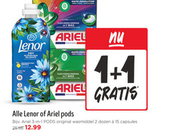  1 2 3 15 55 lenor collection fraicheur relaxante ontspannende touche essentielle vleugje olie zeebries rapid vlekverwijdering action impeccable color ariel france original wasmiddel dozen capsules 