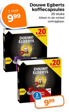  douwe egberts koffiecups 2 6 8 20 koffiecapsules stuks aluminium capsules meester vest go 