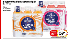  6 500 sourcy vitaminwater multipak ml 6x 9 nederlandse energie vitamin water suiker mango guarana extract guave vitamine magnesium framboos granaatappel antioxidant bb 