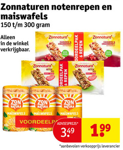  6 100 150 300 notenrepen maiswafels zonnatura cashew cranberry noten repen noix zon natura 