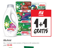  ariel wasmiddel 1 2 7 20 dagen ingedroogde color protection des couleurs protege les ultra detachant rapid vlekverwijdering action original big one stain vloeibaar protect wasbeurten 