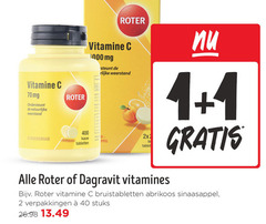  dagravit roter vitamines 1 2 40 400 1000 vitamine mg weerstand citroensmaak kauw tabletten tablet ondersteunt natuurlijke bruistabletten abrikoos sinaasappel stuks 