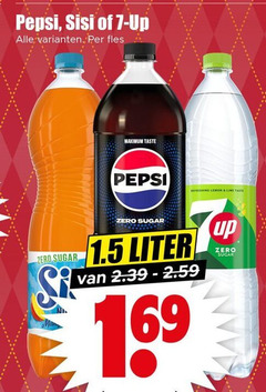  7-up pepsi sisi cola frisdrank 7 69 up fles zero sugar taste refreshing lemon lime liter 16 