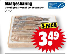  haring 5 maatjesharing december gecertificeerd duurzame visserij www.msc.org nl pack 