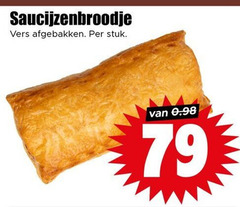  saucijzenbroodjes vers afgebakken stuk 