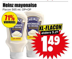  heinz mayonaise 14 flacon ml voordeel das original xl elders 