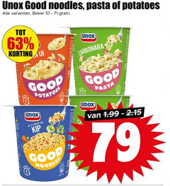  unox noodles good pasta potatoes beker kip carbonara 