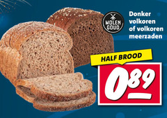  brood molen goud donker volkoren meerzaden 