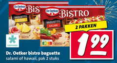  dr oetker belegd stokbrood 2 bis baguette at may dr. bistro diepvries salami hawaii pak stuks pakken 