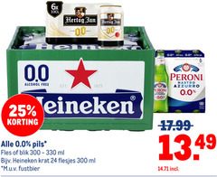  grolsch peroni amstel heineken 0.0 hertog jan brand krat bier blikjes alcoholvrij 24 25 300 330 6x alcohol free pils fles blik ml m.u.v r senza pero italia nastro azzurro premium stile italiano qualita bottles 330ml 