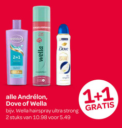  wella andrelon dove douchegel shampoo hairspray 1 2 ultra strong stuks 