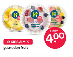  fruitsalade 2 mango to frambozen bavarois tropische mix gesneden fruit stuks 