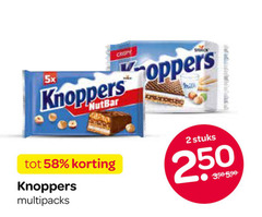  knoppers wafels 2 250 5x crispy toppers multipacks stuks 