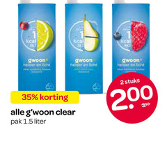  gwoon fruitdrank 1 2 35 200 helder zonlicht licht clear pak liter stuks 