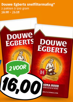  douwe egberts koffie 2 500 snelfiltermaling pakken branders meester 16 00 joure roma rood rond 