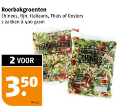  groentenpakket 2 350 400 roerbakgroenten chinees fijn italiaans thais oosters zakken kilo 