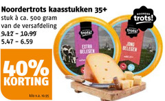  noordertrots kaas 40 500 kaasstukken 35 stuk ca. versafdeling noorder trots kilo v.a. belegen jong 