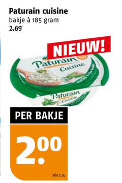  paturain roomkaas 200 cuisine bakje kilo 