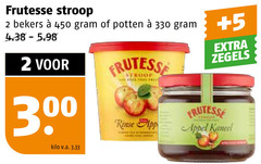  frutesse appelstroop 2 300 330 450 stroop bekers potten kilo v.a. 5 zegels appel kaneel 