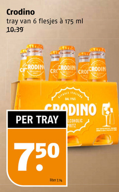  crodino aperitief 6 750 tray ml liter 
