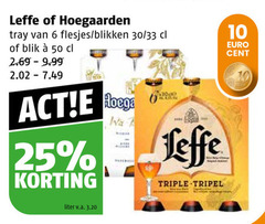  leffe hoegaarden blikjes bier speciaalbieren 6 10 25 30 50 4404 tray blikken 33 blik wa beha triple tripel liter cent 