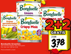  bonduelle groenteconserven 2 franse sperzieboontjes haricots verts trees fins bite taste linzen crispy groenten soorten blikken stuk mix 