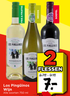  rode wijn witte 2 7 750 fris fruitig droog new soepel pinguinos sauvignon pinguin soorten ml chardonnay chile flessen 