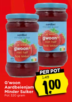  gwoon jam 320 aardbei minder suiker aardbeienjam pot 1 00 