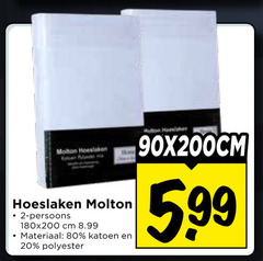  molton hoeslakens 2 7 20 80 hoeslaken persoons cm materiaal katoen polyester 90x200cm 5.99 