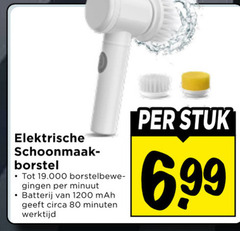  80 elektrische schoonmaak borstel minuut batterij circa minuten werktijd stuk 