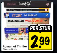  romans thriller tweestrijd higgins clark erfenis overgave roman titels stuk 