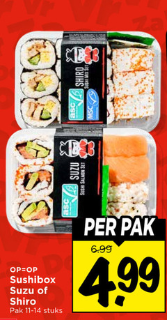 sushi salmon shiro pak stuks 