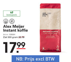  alex meijer oploskoffie 500 biologisch all instant koffie zak co. quality mcafee cafe pour distributeur 4 5 