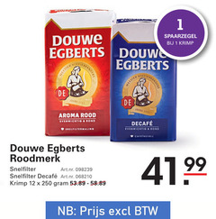  douwe egberts koffie 1 12 250 douw meesters joure aroma rood evenwichtig rond snelfiltermaling meester koffiebranders cafeinevrij krimp roodmerk snelfilter 